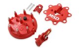 MSD Distributor Cap and Rotor Kits 8482 Rotor, Red, Male/HEI, Stainless Terminals, TFI, Ford, Lincoln, Mercury, Small Block, Kit thumbnail 4
