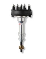MSD Pro-Billet Crank Trigger Distributors 83775 Distributor, Trigger, Male/HEI, Bronze Gear, Standard Rotation, Black Cap, Billet Aluminum Housing, Natural, Ford, Each thumbnail 1