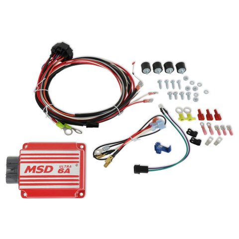 MSD Ultra 6A Ignition Boxes 6202 Boxes, 6A, Analog, Capacitive Discharge, 7 - 28 Operating Voltage, Red, Each