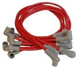 MSD Race Tailored Super Conductor Wire Sets 31599 Spark Plug Wires, Conductor, Spiral Core, 8.5mm, Red, 90 Degree Boots, Chevy, Small Block, Set thumbnail 3