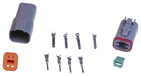 MSD Deutsch Connectors 8181 Electrical Wiring Connector, Deutsch, 16-Gauge/4-Pin, Each thumbnail 1