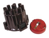 MSD Distributor Cap and Rotor Kits 8442 Rotor, Maroon, Female/Socket, Brass Terminals, Clamp-Down, AMC, GM, International, Jeep, V8, Each thumbnail 1