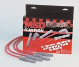 MSD 8.5mm Super Conductor Spark Plug Wire Sets 32889 Wires, Conductor, Spiral Core, 8.5mm, Red, Coil Pack, Stock Boots, Ford, V6, Set thumbnail 2