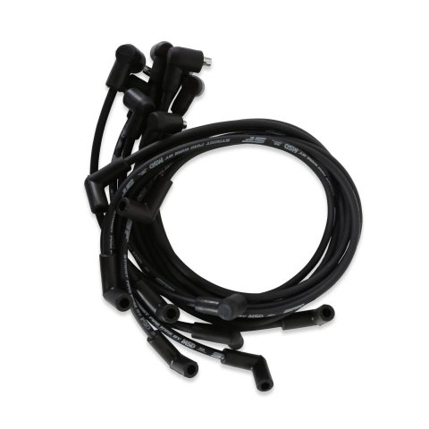 MSD Street Fire Spark Plug Wire Sets 5564 Wires, Fire, 8.0mm, Black, 90 Degree Boots, Chevy, Pontiac, Small Block, Set thumbnail 5