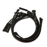 MSD Street Fire Spark Plug Wire Sets 5530 Wires, Fire, 8mm, Black, Straight Boots, Chrysler, Dodge, Plymouth, Small Block, Set thumbnail 4