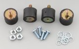 MSD Vibration Mounts 8822 Ignition Box Mounts, Mounts, Black, Rubber, Set of 4 thumbnail 1