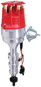 MSD Pro-Billet Ready-to-Run Distributors 8595 Distributor, Ready-to-Run, Magnetic Trigger, Vacuum Advance, Ford, 332-428, FE, Each thumbnail 3
