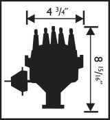 MSD Pro-Billet Ready-to-Run Distributors 8387 Distributor, Ready-to-Run, Magnetic Pickup, Vacuum Advance, Mopar, 413, 426, 440, Hemi, Each thumbnail 2
