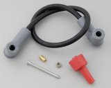 MSD 8.5mm Replacement Coil Wires 84033 Wire, Super Conductor, Spiral Core, 8.5mm, Black, Male HEI/Male HEI, 90 Degree Boots, 18 in. Long, Kit thumbnail 1