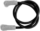 MSD 8.5mm Replacement Coil Wires 84033 Wire, Super Conductor, Spiral Core, 8.5mm, Black, Male HEI/Male HEI, 90 Degree Boots, 18 in. Long, Kit thumbnail 2