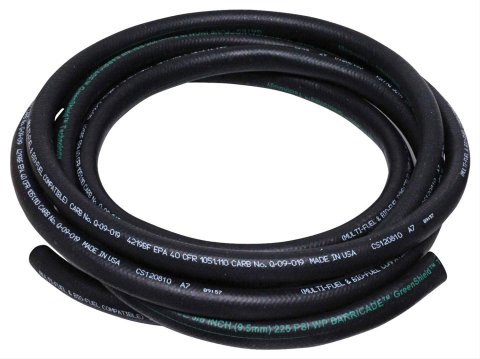MSD Fuel Hoses 2927 Hose, 3/8 in. Size, Rubber, Black, 15 ft. Length, Atomic EFI, Each