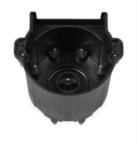 MSD Replacement Distributor Caps 84263 Caps, Replacement, Male/HEI, Screw Down, Black, Buick, Chevrolet, GMC, Oldsmobile, Pontiac, Each