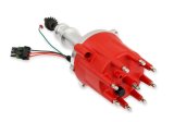 MSD Digital E-Curve Pro Billet Distributors 85031 Distributors, Billet, Magnetic Trigger, Male/HEI, Electronic and Vacuum Advance, Red Cap, Ford, Small Block Windsor, 289/302, Each thumbnail 5
