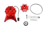 MSD Pro-Billet Front Drive Distributors 85201 Distributor, Drive, Hall Effect, Mechanical, Belt Driven, Male HEI Cap, Billet Aluminum, Red Anodized/Natural, Chevy, Big Block, Each thumbnail 5