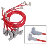MSD 8.5mm Super Conductor Spark Plug Wire Sets 31299 Wires, Conductor, Spiral Core, 8.5mm, Red, 90 Degree Boots, Chevy, Big Block, V8, Set thumbnail 3