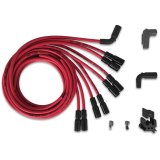 MSD 8.5mm Super Conductor Spark Plug Wire Sets 32129 Wires, Conductor, Spiral Core, 8.5mm, Red, Straight Boots, Chevy, LT1, Set thumbnail 4