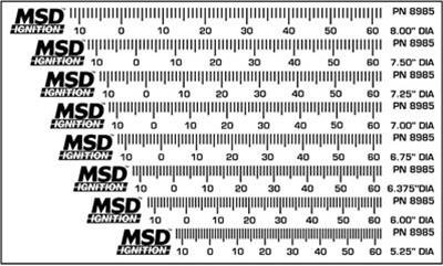MSD Timing Tapes 8985 Tape, 5.250 to 8 in. Diameter Balancer, Set of 8 thumbnail 1