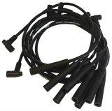MSD Street Fire Spark Plug Wire Sets 5560 Wires, Fire, 8.0mm, Black, Straight Boots, Buick/Chevy, Pontiac, Oldsmobile/GMC, V-8, Set thumbnail 1