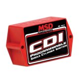 MSD Single Cylinder Programmable Ignition Boxes 4217 Box, CDI, Digital, Timing Curve, Rev Limiters, Red, Cylinder, Each thumbnail 2