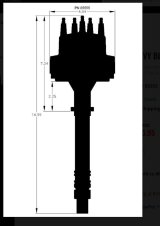 MSD Pro-Billet Distributors 85555 Distributor, Pro-Billet, Magnetic Trigger, Mechanical Advance, Black Cap, Black Housing, Chevy, Big/Small Block, Each thumbnail 2