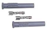MSD Replacement Boots 3301 Spark Plug and Terminals, Gray, Straight Boots, Pair thumbnail 3
