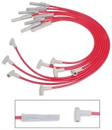 MSD 8.5mm Super Conductor Spark Plug Wire Sets 35389 Wires, Conductor, Spiral Core, 8.5mm, Red, Ford, V8, Set thumbnail 1