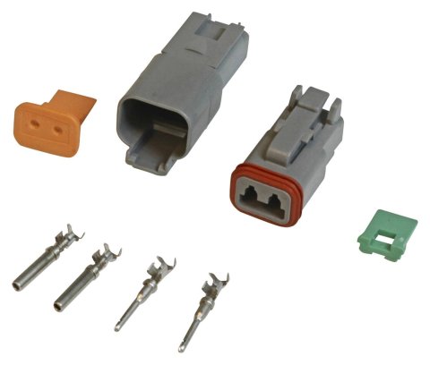 MSD Deutsch Connectors 8183 Electrical Wiring Connector, Deutsch, 16-Gauge/2-Pin, Each thumbnail 3
