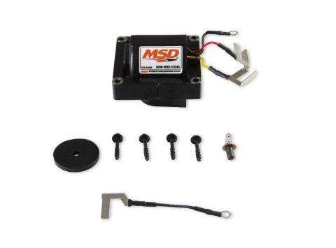 MSD HEI Coils 8225 Ignition Coil, Blaster Performance Replacement, E-Core, Square, Epoxy, Black, 42,000 V, Cadillac, Buick, Chevy, Oldsmobile, Pontiac, Each thumbnail 7
