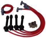 MSD Super Conductor Sport Compact Wire Sets 35359 Spark Plug Wires, Conductor, Spiral Core, 8.5mm, Red, HEI-Style, Stock Boots, for use on Honda®, Set thumbnail 3
