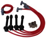 MSD Super Conductor Sport Compact Wire Sets 35359 Spark Plug Wires, Conductor, Spiral Core, 8.5mm, Red, HEI-Style, Stock Boots, for use on Honda®, Set thumbnail 4