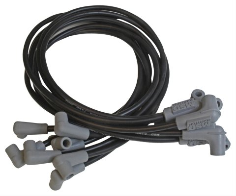 MSD 8.5mm Super Conductor Spark Plug Wire Sets 31413 Wires, Conductor, Spiral Core, 8.5mm, Black, 90 Degree Boots, Chevy, GMC, 5.0/5.7L, V8