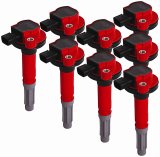 MSD Ford Blaster Coil-on-Plug Ignition Coil Packs 82488 Coil, MSC II Pack, Epoxy, Square, Red, Ford, 5.0L, Modular, Set of 8 thumbnail 1