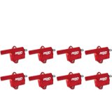 MSD Multiple Spark Coils and Coil Kits 82868 Ignition Coil, MSC II Pack, Epoxy, Square, Red, GM LQ Truck Engines, Set of 8 thumbnail 1