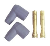 MSD Replacement Boots 3321 Spark Plug and Terminals, Gray, Socket, 90 Degree Boots, 8.0-8.5mm, Pair thumbnail 4