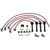 MSD 8.5mm Super Conductor Spark Plug Wire Sets 32349 Wires, Conductor, Spiral Core, 8.5mm, Red, Stock Boots, for use on Acura®, 1.8L, L4, Set thumbnail 4