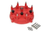 MSD Pro-Caps 7408 Distributor Cap, Male/HEI-Style, Red, Screw-Down, MSD, Billet, Pro-Billet, V8, Each thumbnail 3