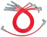 MSD 8.5mm Super Conductor Spark Plug Wire Sets 31259 Wires, Conductor, Spiral Core, 8.5mm, Red, Multi-Angle Boots, Ford, 2.3L, L4, Set thumbnail 3