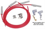 MSD 8.5mm Super Conductor Spark Plug Wire Sets 31159 Wires, Conductor, Spiral Core, 8.5mm, Red, Multi-Angle Boots, Universal, L4, Set thumbnail 1