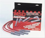 MSD 8.5mm Super Conductor Spark Plug Wire Sets 31389 Wires, Conductor, Spiral Core, 8.5mm, Red, Multi-Angle Boots, Ford, V8, Set thumbnail 3