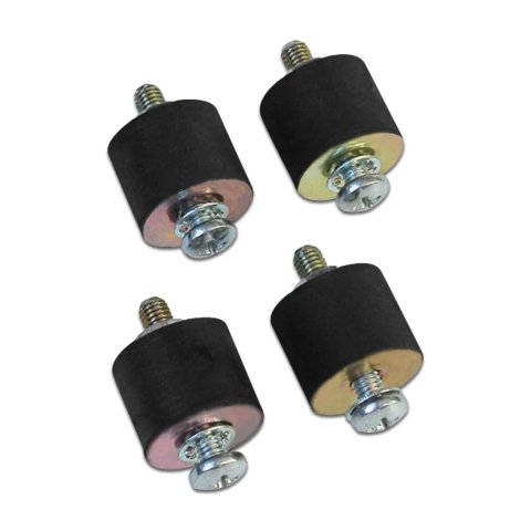 MSD Vibration Mounts 8823 Ignition Box Mounts, Mounts, Rubber, Black, 5/6-Series Ignitions, Universal, Set of 4 thumbnail 1
