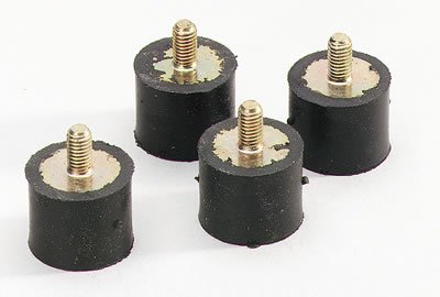 MSD Vibration Mounts 8823 Ignition Box Mounts, Mounts, Rubber, Black, 5/6-Series Ignitions, Universal, Set of 4 thumbnail 2