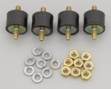 MSD Vibration Mounts 8800 Ignition Box Mounts, Mounts, Rubber, Black, 7/8/10-Series Ignitions, Universal, Set of 4 thumbnail 1