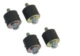 MSD Vibration Mounts 8800 Ignition Box Mounts, Mounts, Rubber, Black, 7/8/10-Series Ignitions, Universal, Set of 4 thumbnail 2