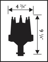 MSD Digital E-Curve Pro Billet Distributors 8503 Distributor, Pro-Billet, E-Curve, Magnetic, Vacuum, Mechanical Advance, Ford, 289-302, Each thumbnail 3