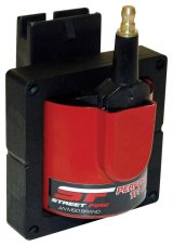 MSD Street Fire Coils 5527 Ignition Coil, Fire, E-Core, Square, Epoxy, Red, 40,000 V, Ford, TFI, Each thumbnail 2