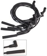 MSD Street Fire Spark Plug Wire Sets 5541 Wires, Fire, 8mm, Black, Straight Boots, Ford, Small Block, Set thumbnail 1