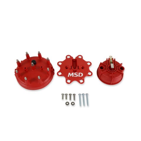 MSD Distributor Cap and Rotor Kits 84085 Rotor, Red, Stainless Steel Terminals, Clamp-Down, Kit thumbnail 6