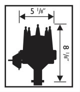 MSD Pro-Billet Ready-to-Run Distributors 83603 Distributor, Ready-To-Run, Male/HEI, Vacuum and Mechanical, Black, Chevy, Small Block, Big Block, Each thumbnail 4