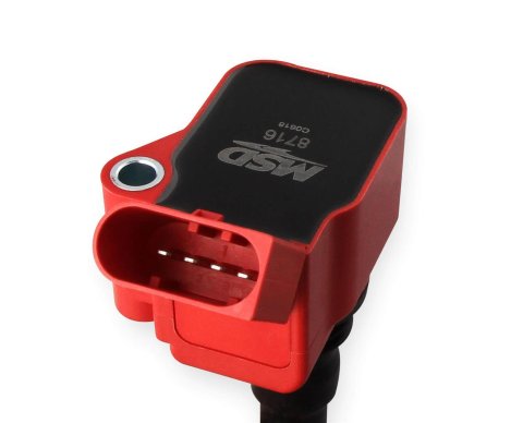 MSD Blaster OEM Replacement Coils 87164 Ignition Coil, Blaster, Coil Pack Style, Square, Red, Audi, Volkswagen, L4, Set of 4 thumbnail 2