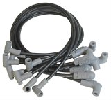 MSD 8.5mm Super Conductor Spark Plug Wire Sets 31293 Wires, Conductor, Spiral Core, 8.5mm, Black, 90 Degree Boots, Chevy, Big Block, V8, Set thumbnail 1
